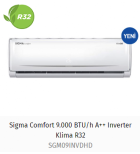 Sigma Comfort 9.000 BTU/h A++ Inverter Klima R32 SGM09INVDHD